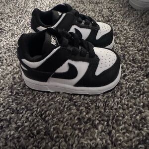 Nike Black and White Baby Walker Shoes